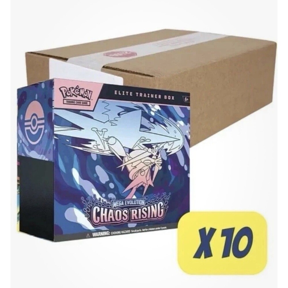 Factory Sealed Chaos Rising Pokemon ME04 ETB Elite Trainer Box Case In Hand